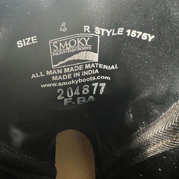 Smoky Mountain Monterey Series Youth Western Boot Kids Brown Black Size 4 - Picture 8 of 8